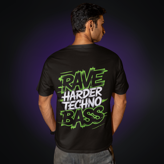 RAVE HARDER TECHNO BASS Oversized Shirt