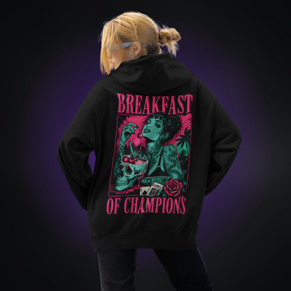 BREAKFAST OF CHAMPIONS Oversized Hoodie