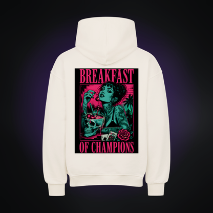 BREAKFAST OF CHAMPIONS Oversized Hoodie