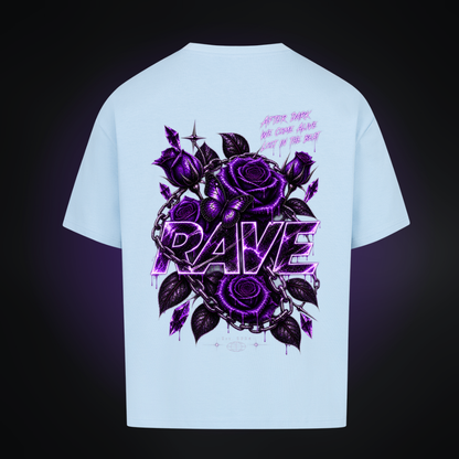 RAVE ROSES PURPLE Oversized Shirt