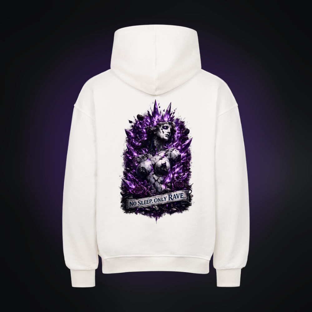 NO SLEEP ONLY RAVE Oversized Hoodie