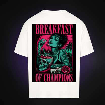 BREAKFAST OF CHAMPIONS Oversized Shirt