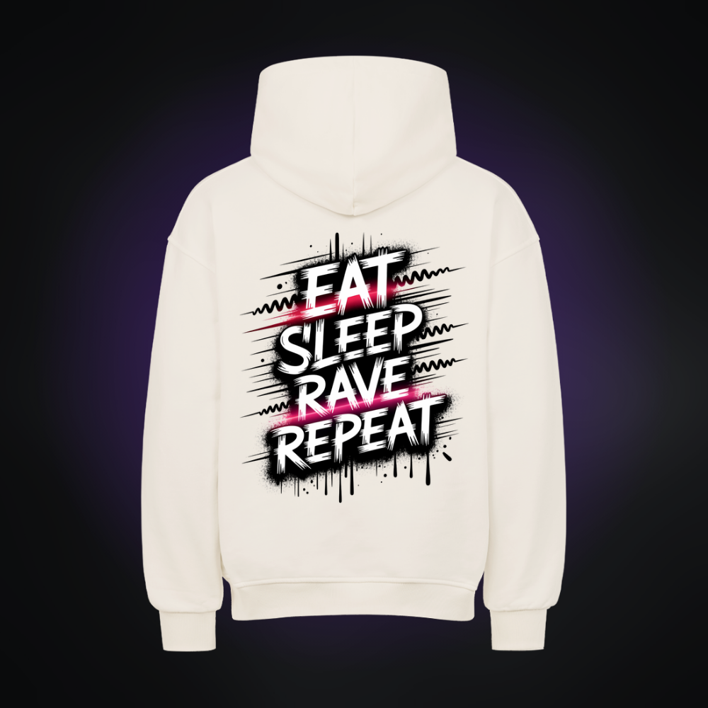EAT SLEEP RAVE REPEAT Oversized Hoodie