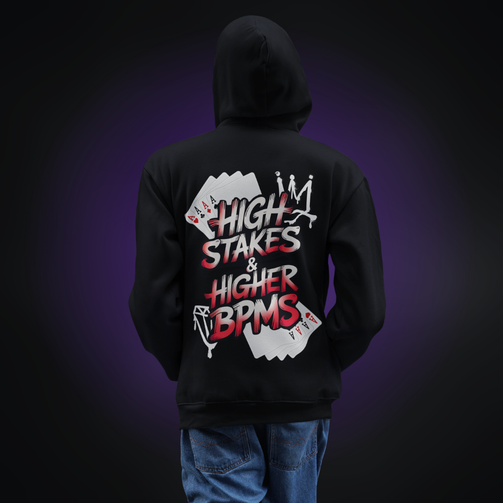 HIGH STAKES & HIGHER BPMS Oversized Hoodie