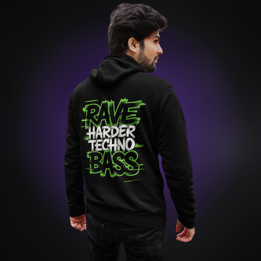 RAVE HARDER TECHNO BASS Premium Hoodie