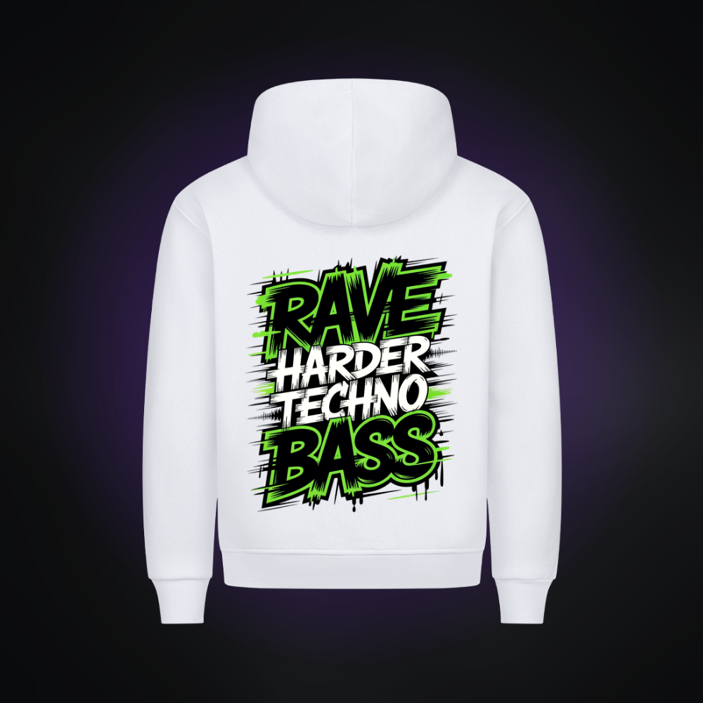 RAVE HARDER TECHNO BASS Premium Hoodie