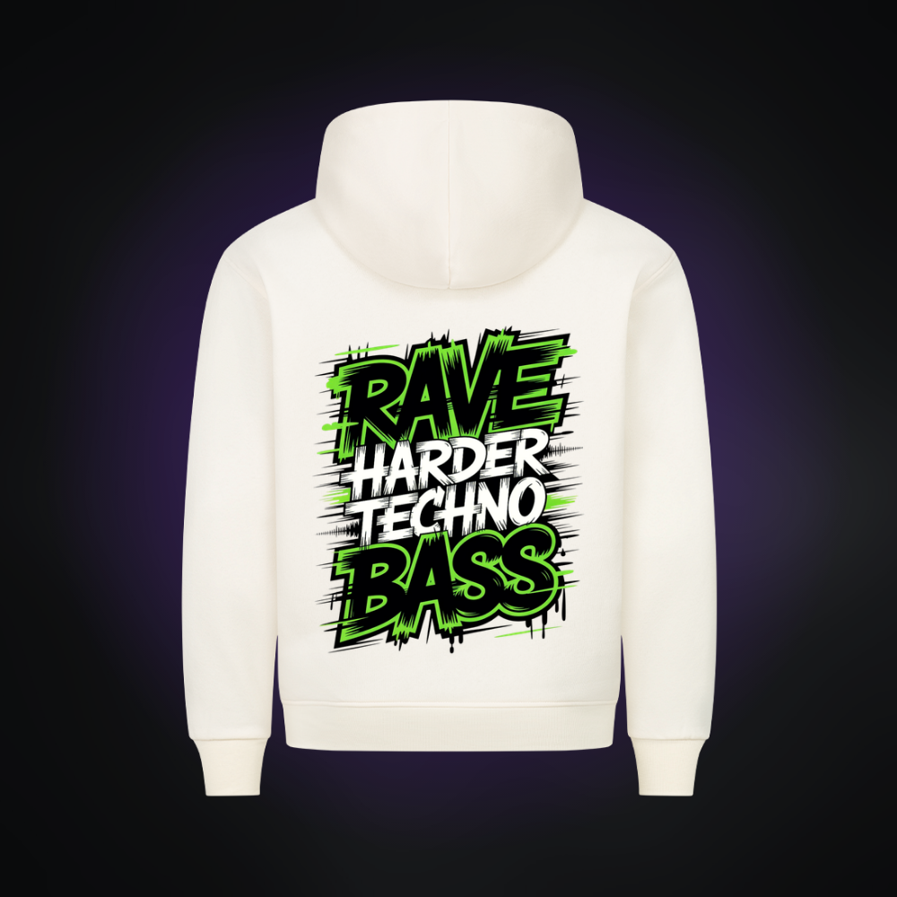 RAVE HARDER TECHNO BASS Premium Hoodie