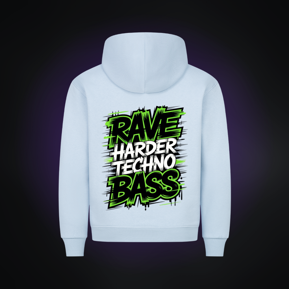RAVE HARDER TECHNO BASS Premium Hoodie