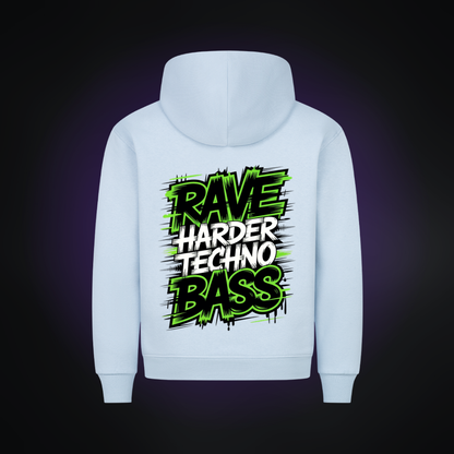 RAVE HARDER TECHNO BASS Premium Hoodie