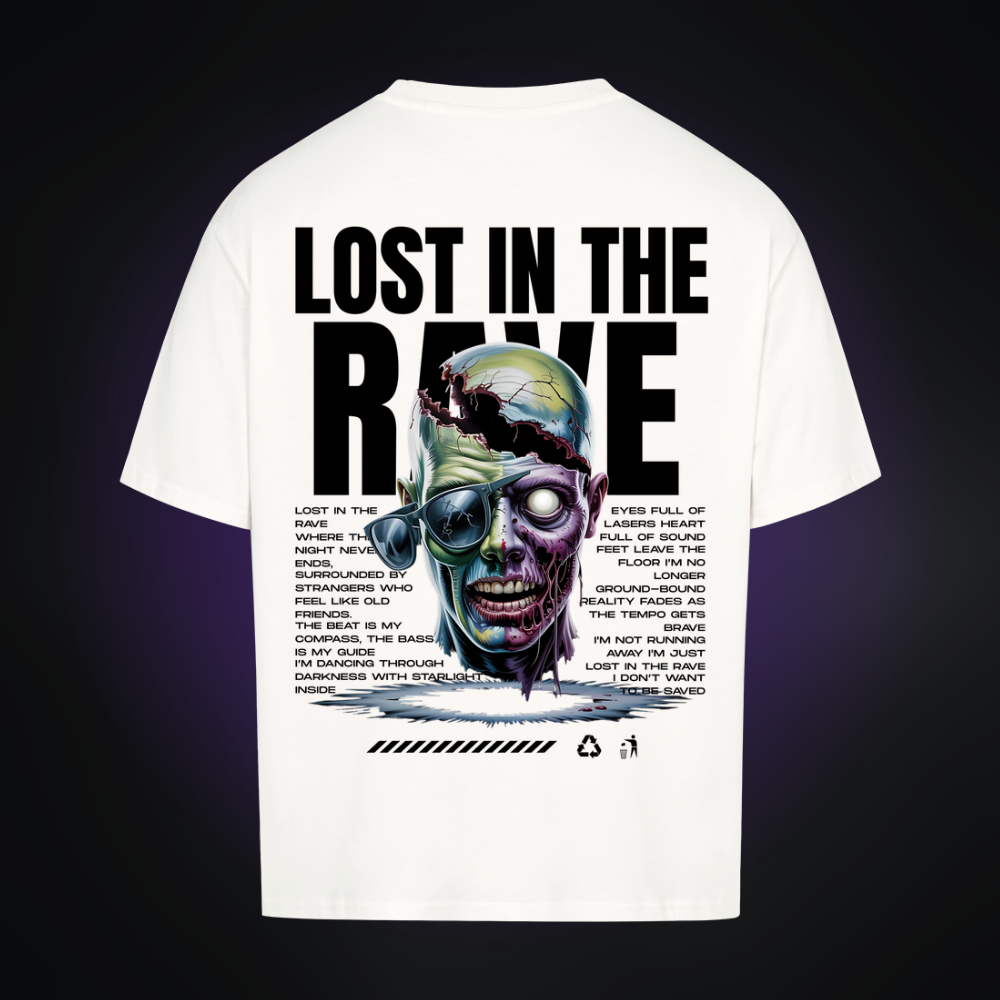 LOST IN THE RAVE Oversized Shirt