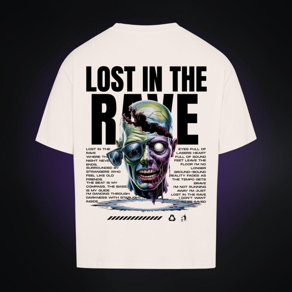 LOST IN THE RAVE Oversized Shirt